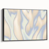Abstract Nature-Inspired Gradient Wall Art with Beige and Blue Hues