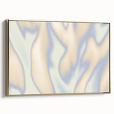 Abstract Nature-Inspired Gradient Wall Art with Beige and Blue Hues