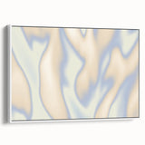 Abstract Nature-Inspired Gradient Wall Art with Beige and Blue Hues