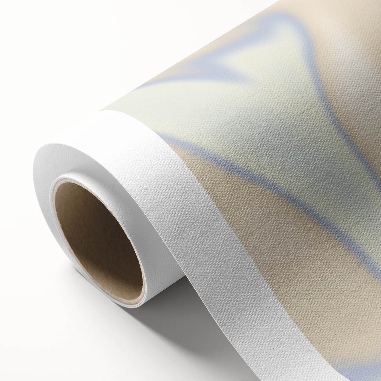 Abstract Nature-Inspired Gradient Wall Art with Beige and Blue Hues