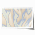 Abstract Nature-Inspired Gradient Wall Art with Beige and Blue Hues