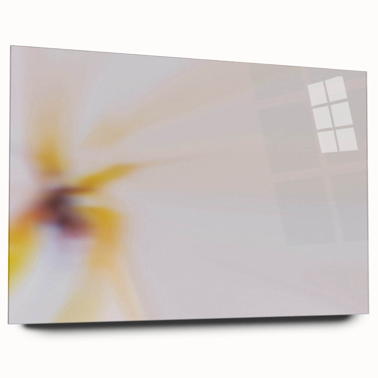 Abstract Nature-Inspired Wall Art with Soft Yellow and White Gradients