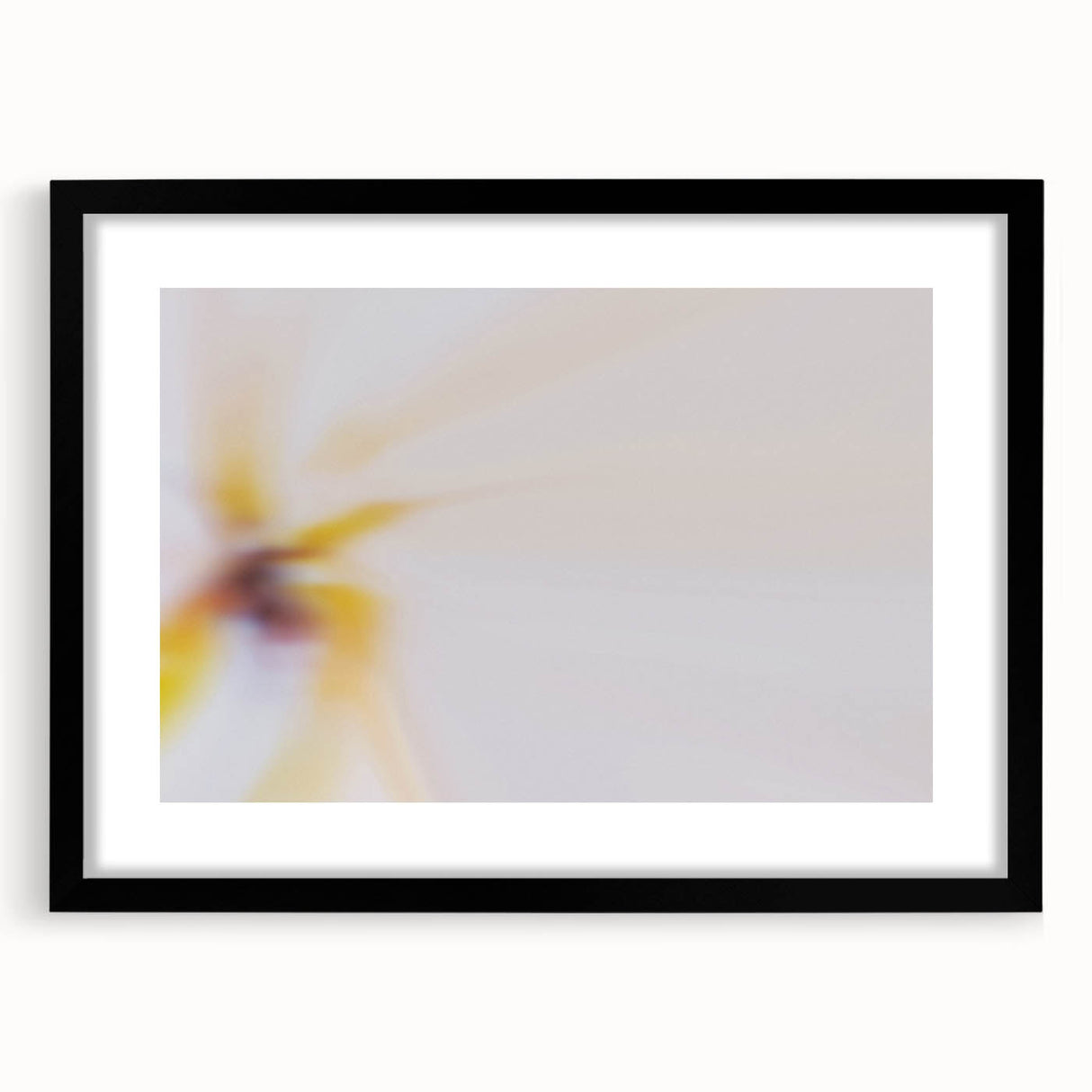 Abstract Nature-Inspired Wall Art with Soft Yellow and White Gradients