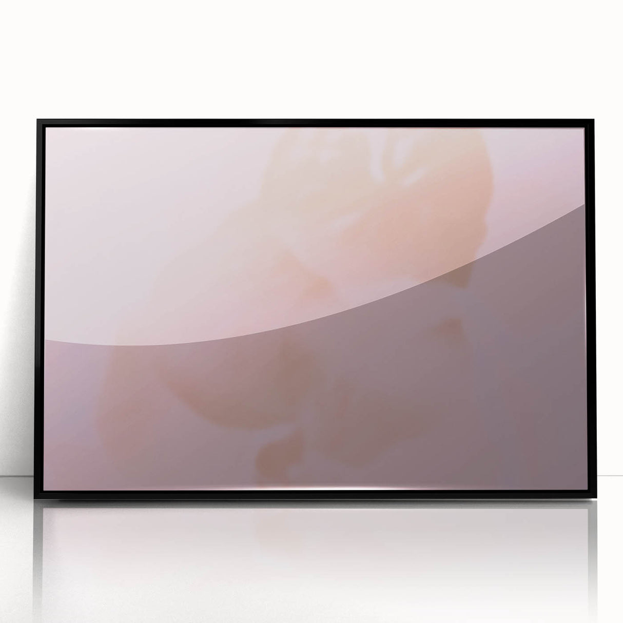Nature-Inspired Abstract Floral Gradient Art with Soft Pink Tones