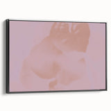 Nature-Inspired Abstract Floral Gradient Art with Soft Pink Tones