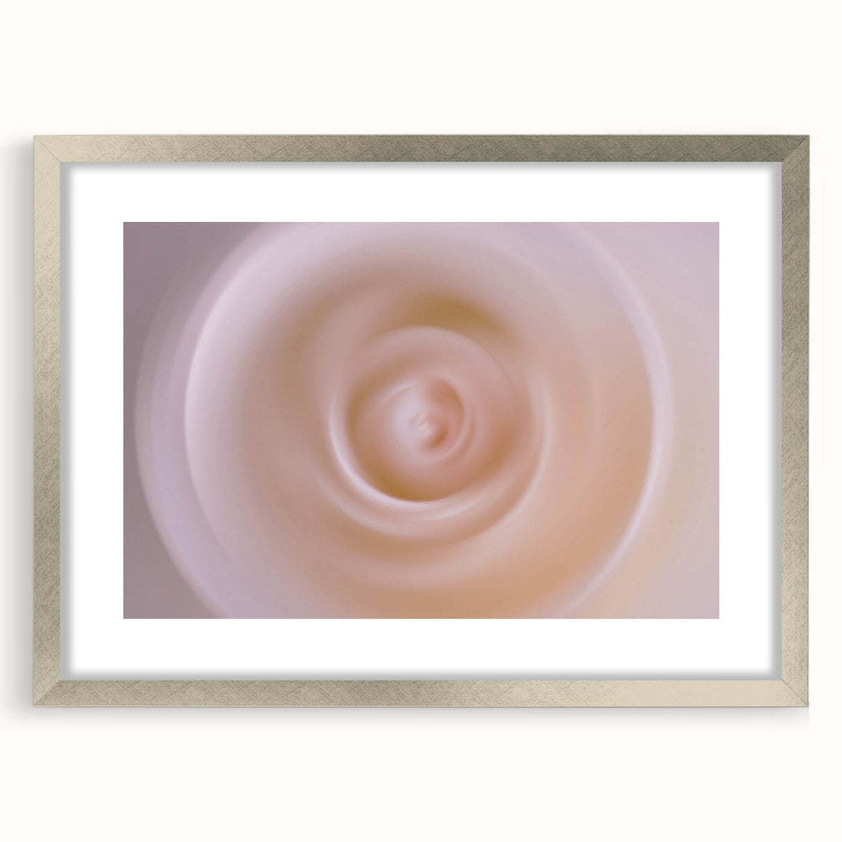 Nature-Inspired Abstract Swirl Wall Art with Soft Beige Gradients