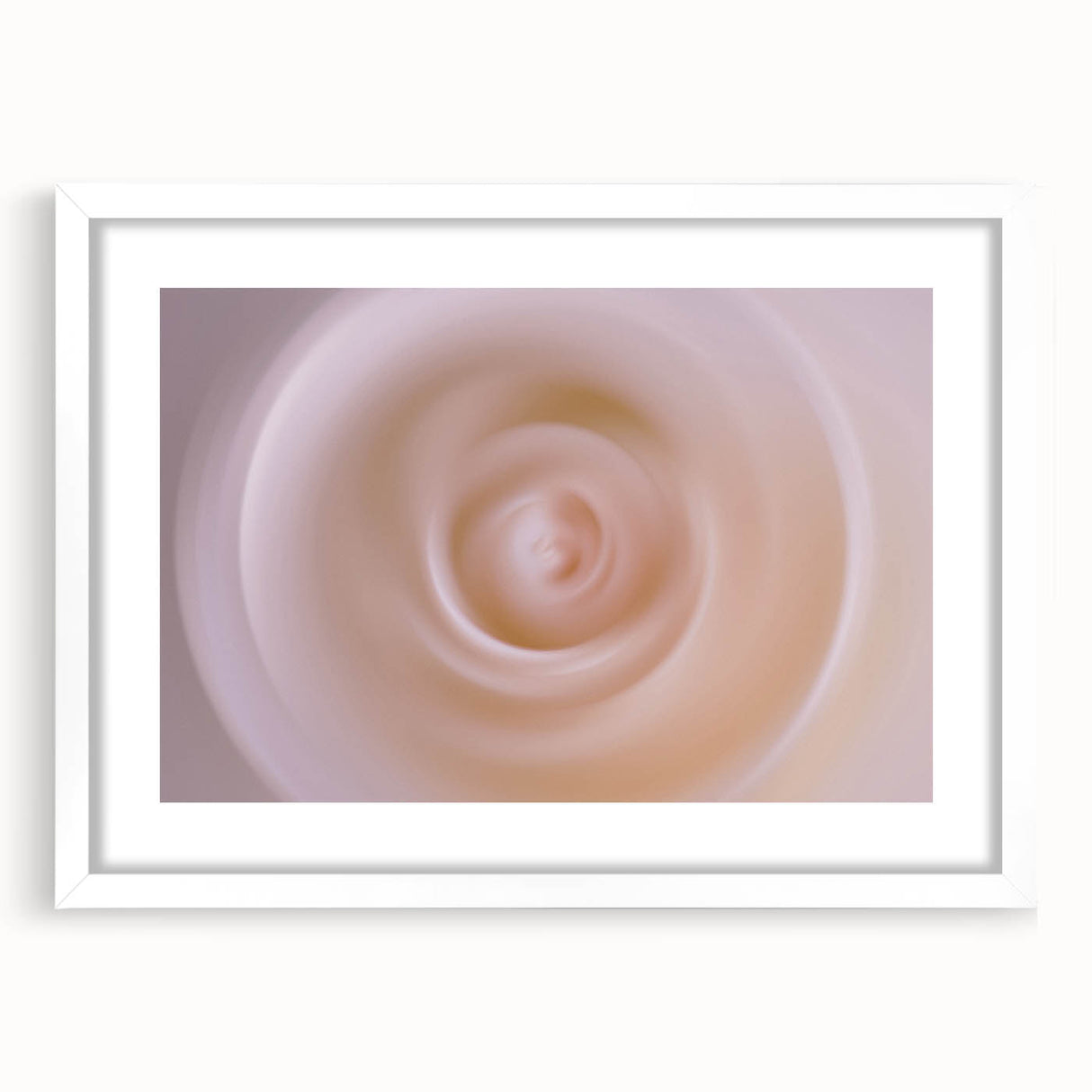 Nature-Inspired Abstract Swirl Wall Art with Soft Beige Gradients