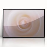 Nature-Inspired Abstract Swirl Wall Art with Soft Beige Gradients