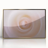 Nature-Inspired Abstract Swirl Wall Art with Soft Beige Gradients