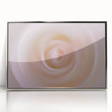 Nature-Inspired Abstract Swirl Wall Art with Soft Beige Gradients