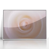Nature-Inspired Abstract Swirl Wall Art with Soft Beige Gradients