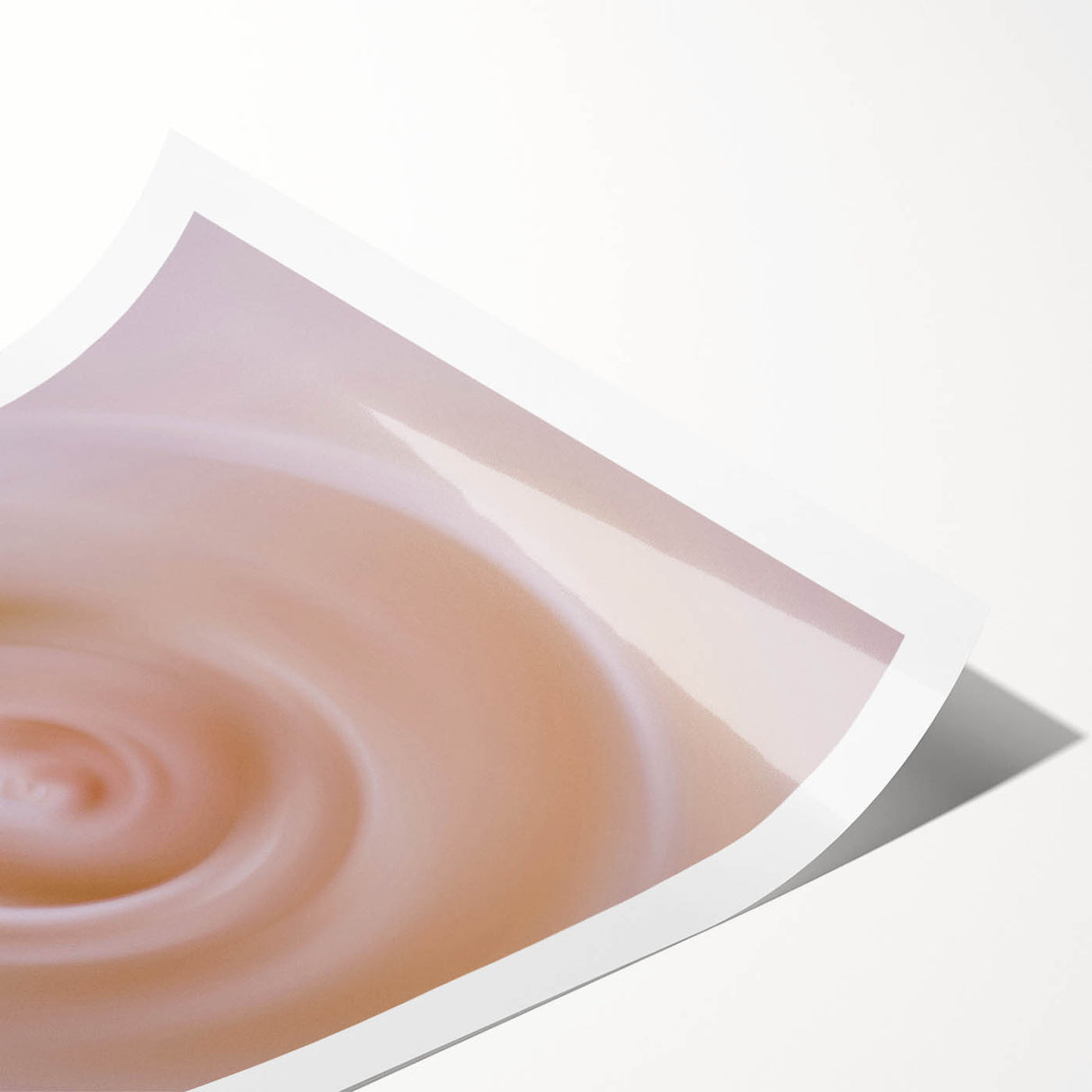 Nature-Inspired Abstract Swirl Wall Art with Soft Beige Gradients