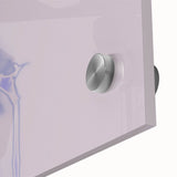 Minimalist Nature-Inspired Wall Art with Subtle Lilac and Gray Hues