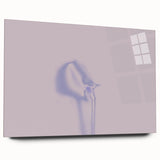 Minimalist Nature-Inspired Wall Art with Subtle Lilac and Gray Hues