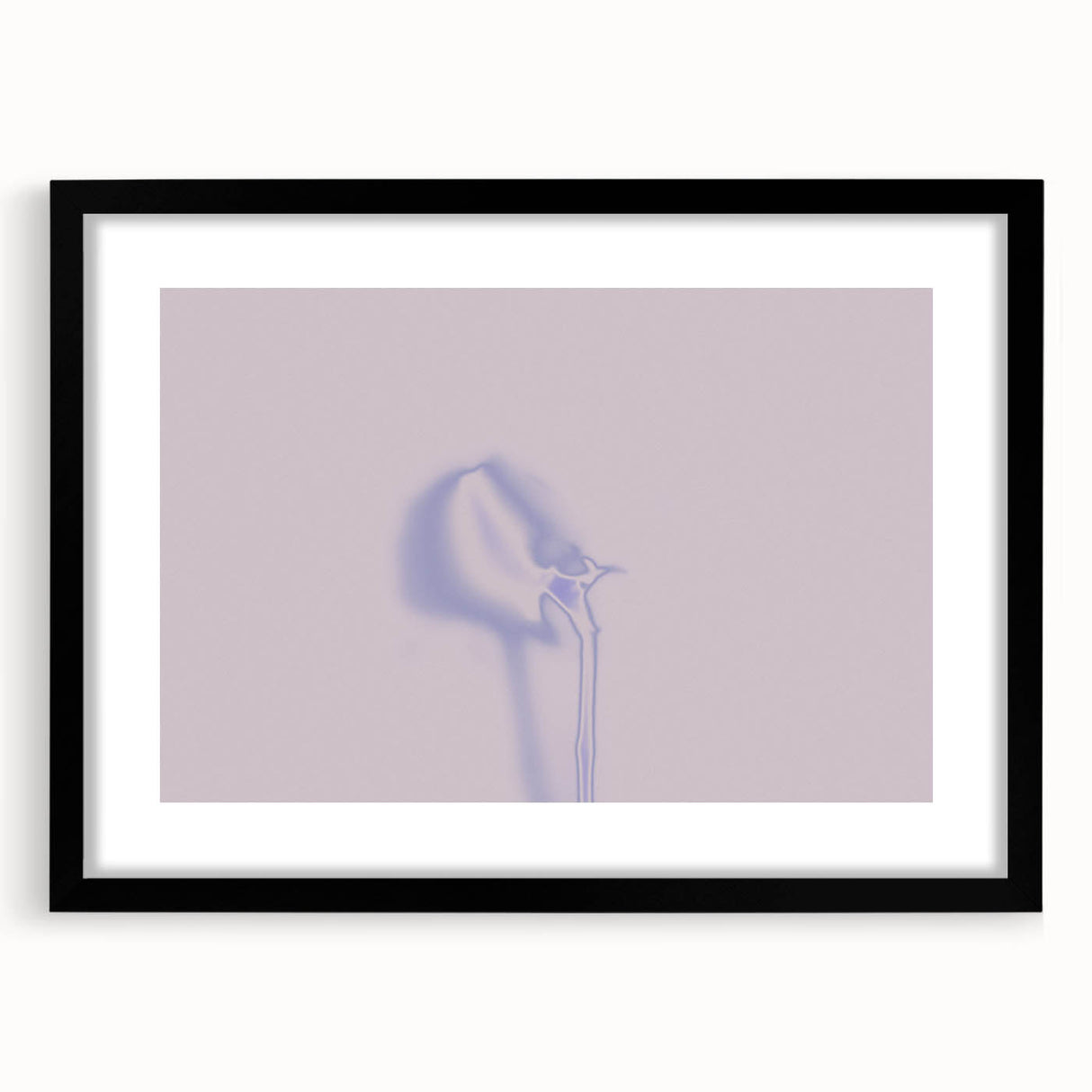 Minimalist Nature-Inspired Wall Art with Subtle Lilac and Gray Hues