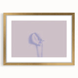 Minimalist Nature-Inspired Wall Art with Subtle Lilac and Gray Hues