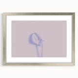 Minimalist Nature-Inspired Wall Art with Subtle Lilac and Gray Hues