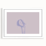 Minimalist Nature-Inspired Wall Art with Subtle Lilac and Gray Hues