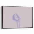 Minimalist Nature-Inspired Wall Art with Subtle Lilac and Gray Hues