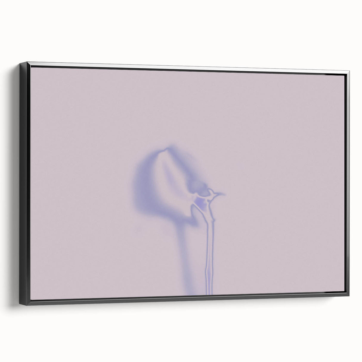 Minimalist Nature-Inspired Wall Art with Subtle Lilac and Gray Hues