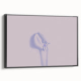 Minimalist Nature-Inspired Wall Art with Subtle Lilac and Gray Hues