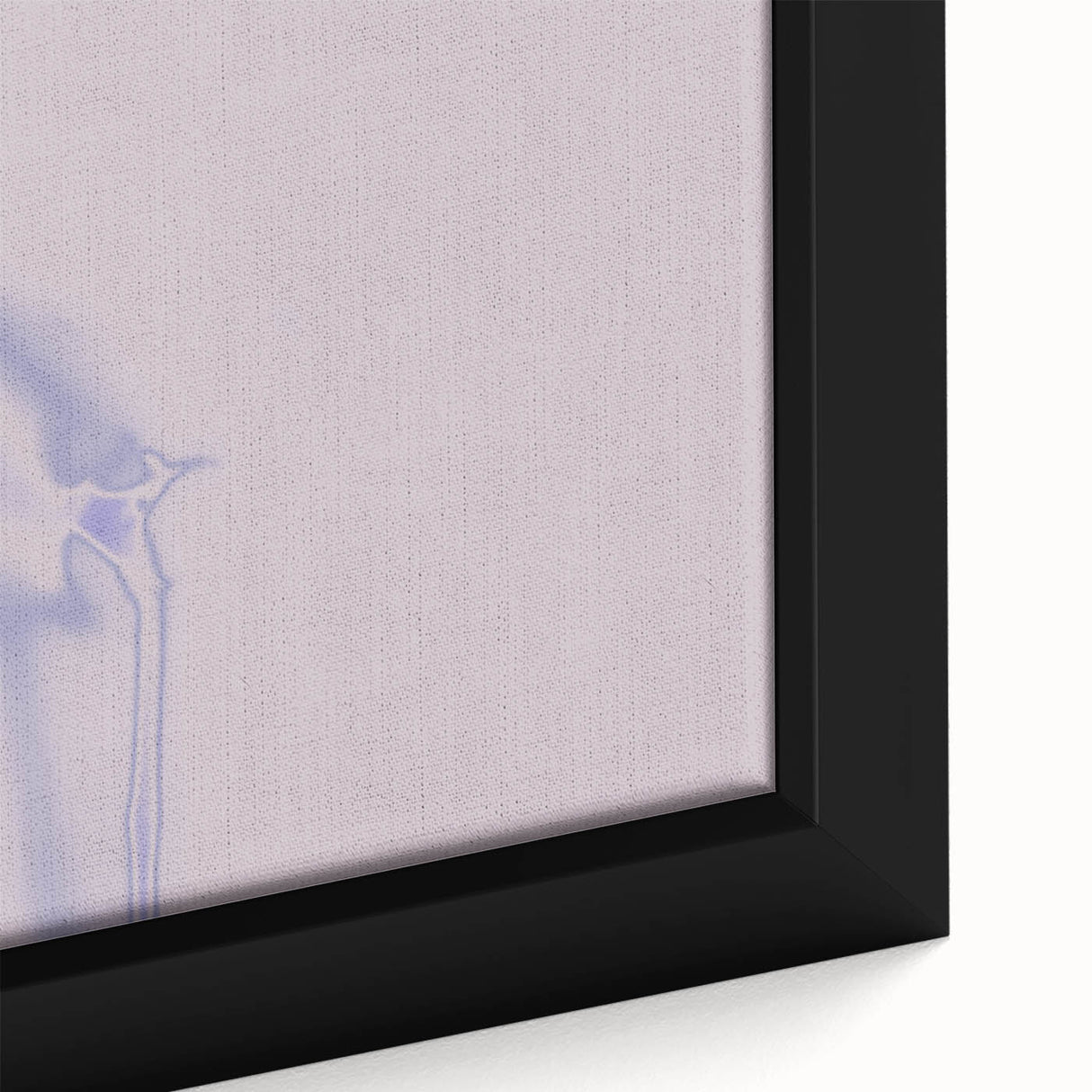 Minimalist Nature-Inspired Wall Art with Subtle Lilac and Gray Hues