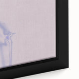 Minimalist Nature-Inspired Wall Art with Subtle Lilac and Gray Hues