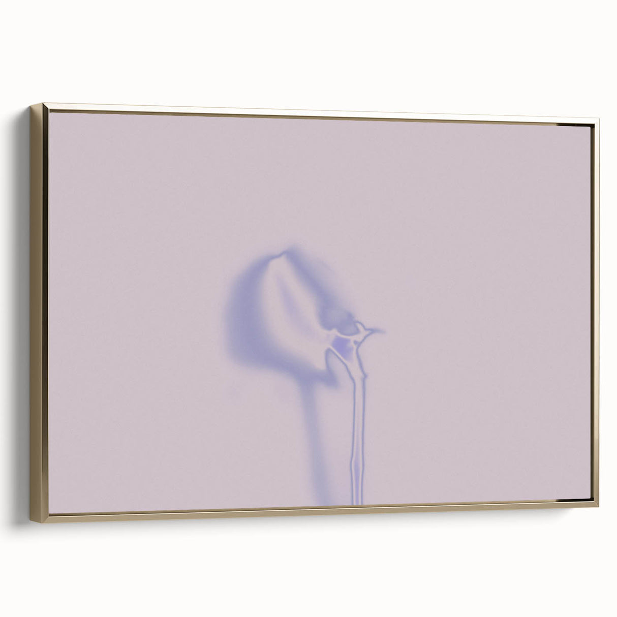 Minimalist Nature-Inspired Wall Art with Subtle Lilac and Gray Hues