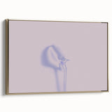 Minimalist Nature-Inspired Wall Art with Subtle Lilac and Gray Hues