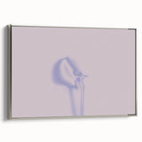 Minimalist Nature-Inspired Wall Art with Subtle Lilac and Gray Hues