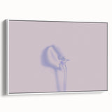 Minimalist Nature-Inspired Wall Art with Subtle Lilac and Gray Hues