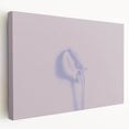 Minimalist Nature-Inspired Wall Art with Subtle Lilac and Gray Hues