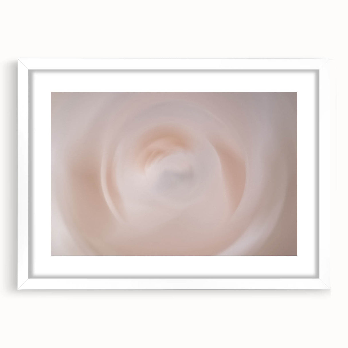 Nature-Inspired Abstract Swirl Wall Art with Soft Beige and White Hues