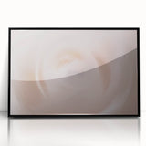 Nature-Inspired Abstract Swirl Wall Art with Soft Beige and White Hues