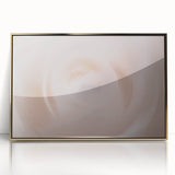 Nature-Inspired Abstract Swirl Wall Art with Soft Beige and White Hues