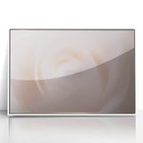 Nature-Inspired Abstract Swirl Wall Art with Soft Beige and White Hues