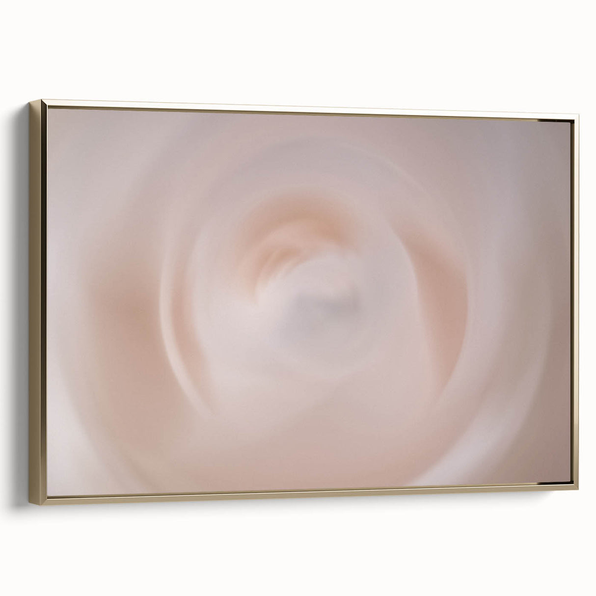 Nature-Inspired Abstract Swirl Wall Art with Soft Beige and White Hues