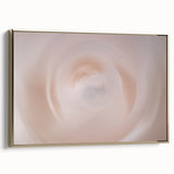 Nature-Inspired Abstract Swirl Wall Art with Soft Beige and White Hues