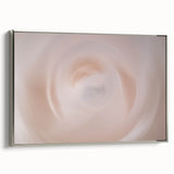 Nature-Inspired Abstract Swirl Wall Art with Soft Beige and White Hues