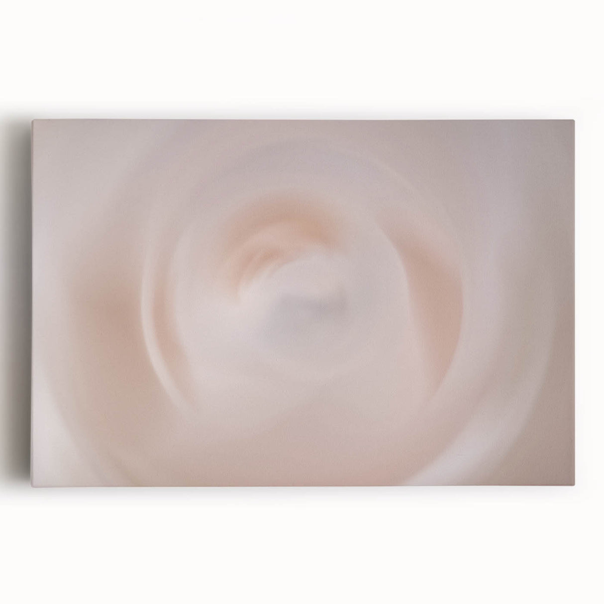 Nature-Inspired Abstract Swirl Wall Art with Soft Beige and White Hues