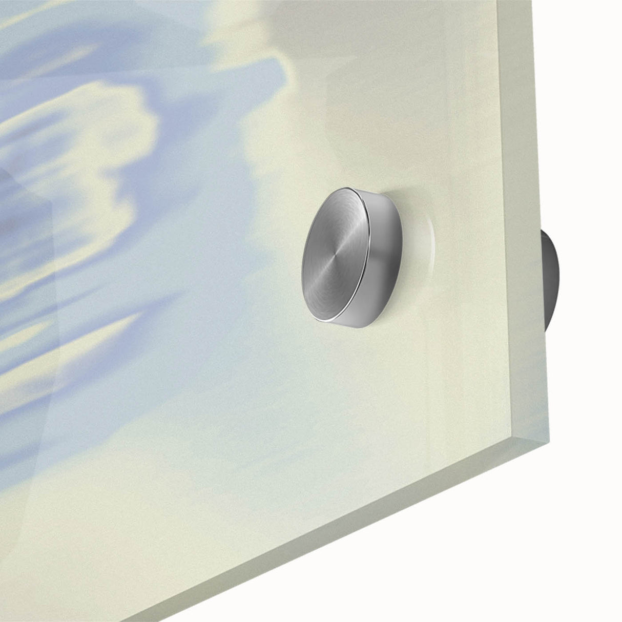 Abstract Blue Gradient Wall Art with Subtle Grainy Textured Hues