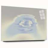Abstract Blue Gradient Wall Art with Subtle Grainy Textured Hues