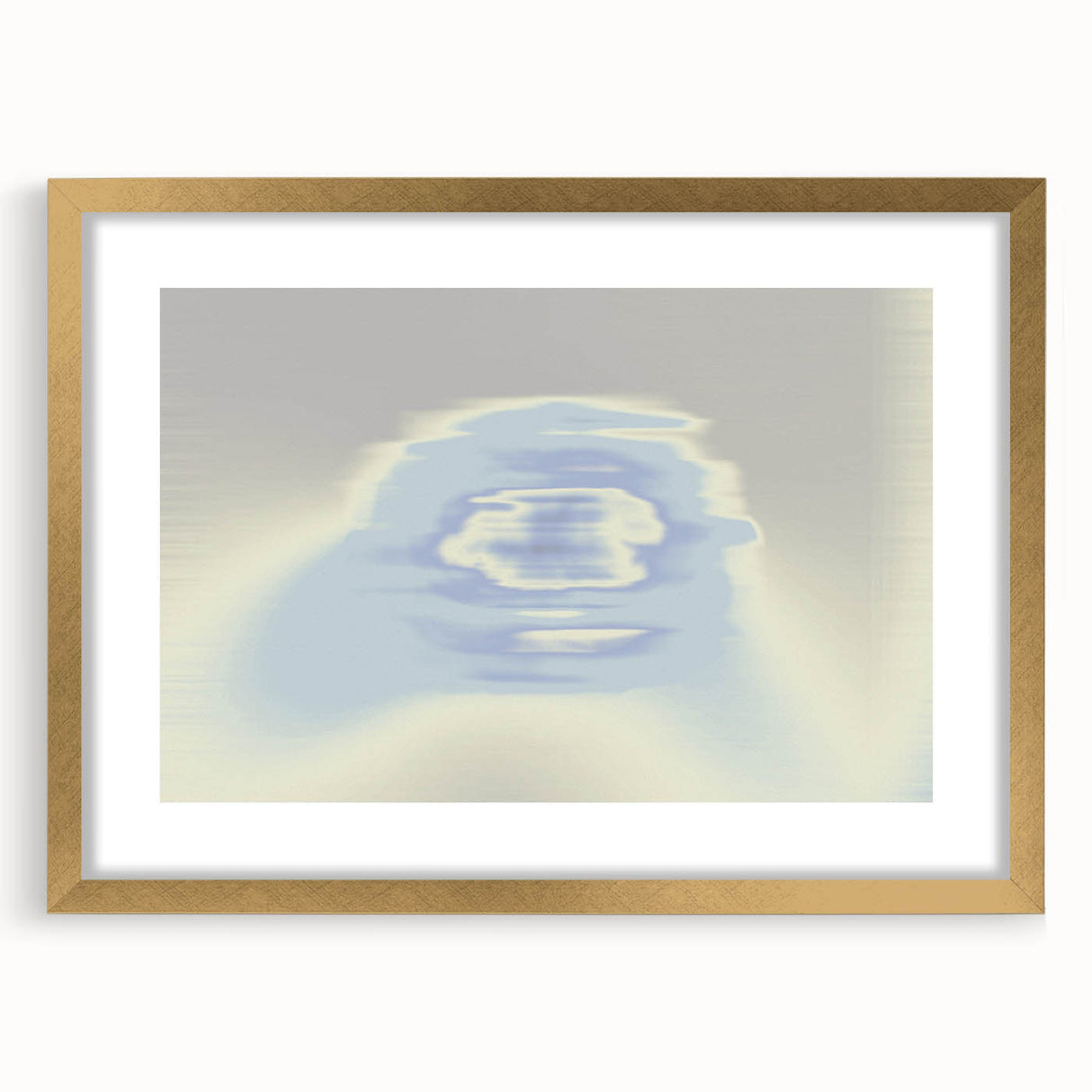 Abstract Blue Gradient Wall Art with Subtle Grainy Textured Hues