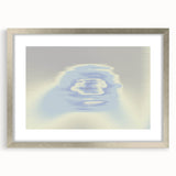 Abstract Blue Gradient Wall Art with Subtle Grainy Textured Hues