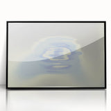Abstract Blue Gradient Wall Art with Subtle Grainy Textured Hues