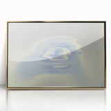 Abstract Blue Gradient Wall Art with Subtle Grainy Textured Hues