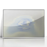Abstract Blue Gradient Wall Art with Subtle Grainy Textured Hues