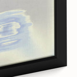 Abstract Blue Gradient Wall Art with Subtle Grainy Textured Hues