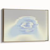 Abstract Blue Gradient Wall Art with Subtle Grainy Textured Hues