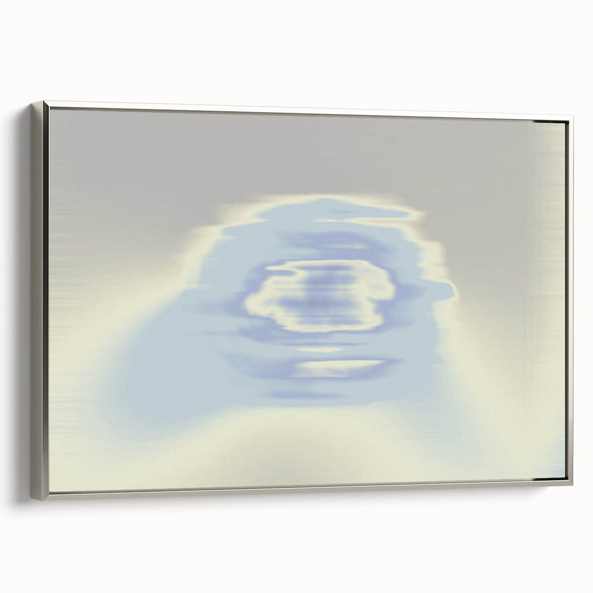 Abstract Blue Gradient Wall Art with Subtle Grainy Textured Hues